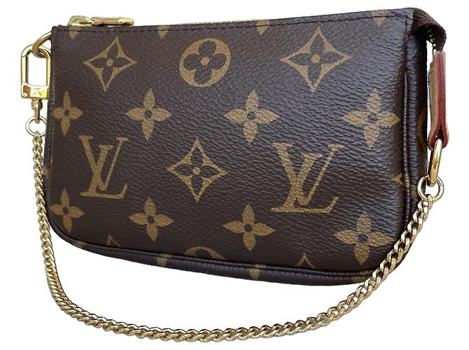 Louis Vuitton Mini Pochette Accessoires Monogram Braun