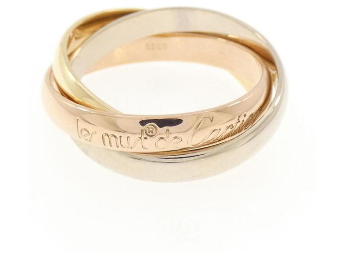 Anello Cartier Trinity in oro rosa bianco e giallo 18K