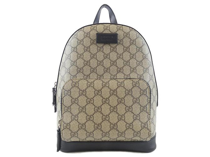 Gucci 429020 KLQAX Backpack Black Beige