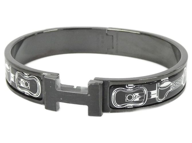 Hermès Pulsera Hermes COSMOS CLICK H SO Black Negro