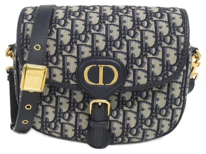 Bolsa de Ombro Bobby Medium Christian Dior DIOR OBLIQUE Azul