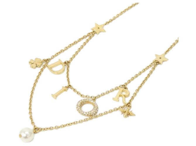 Collar Christian Dior N2879WOMCY Blanco Dorado