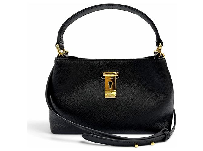 Borsa Bally Lock Me Mini Bag Nero