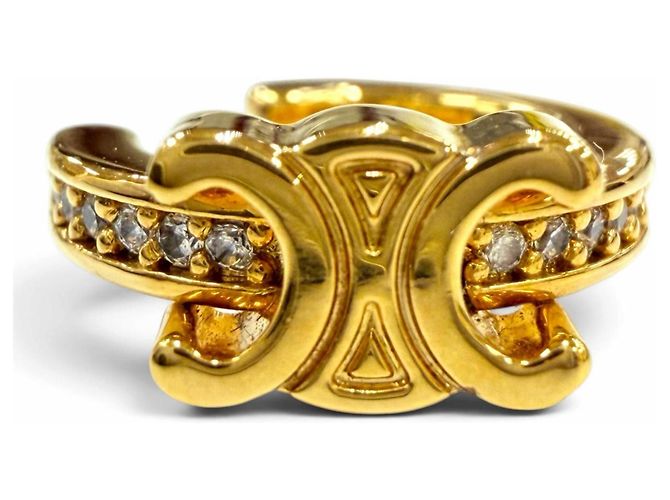 Céline Celine Triomphe Sparkle Ear Cuff Golden