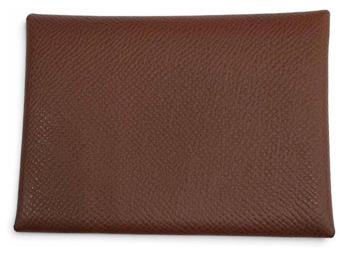 Hermès Hermes Calvi Duo Epsom Leather Coin Case