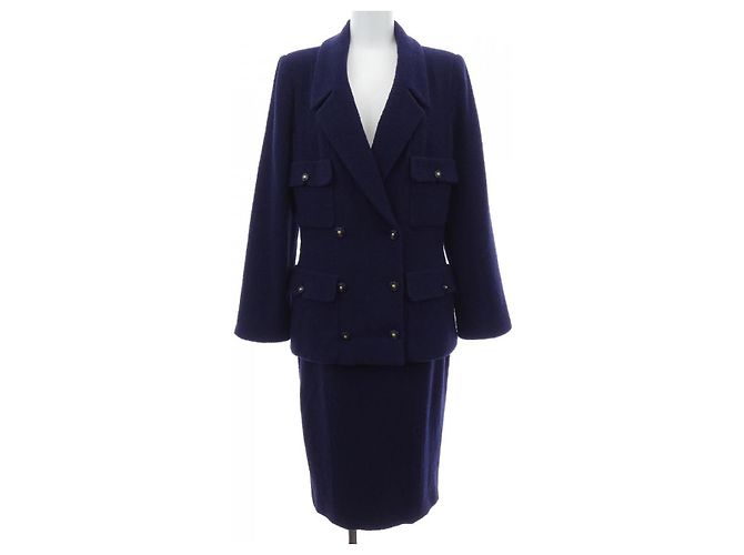 Chanel P05801V04346 95A Suit Blue Navy blue