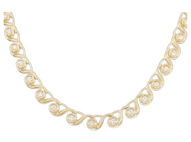 Autre Marque Collana di Diamanti Au750 D'oro