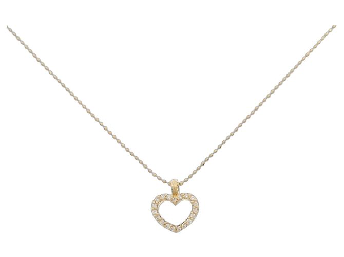 Autre Marque Collana Cuore con Diamanti Au750 D'oro