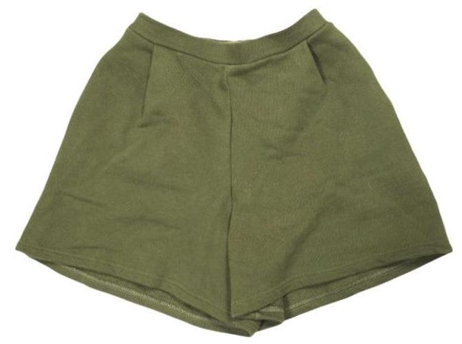 Autre Marque WILLFULLY front tuck relax sweat short PT Cotton Shorts Verde Verde oliva