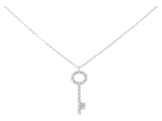 Autre Marque Diamantenhalskette Au750 Silber
