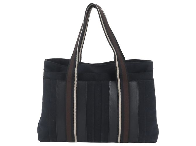 Hermès Borsa Tote in pelle Hermes Troca Horizontal MM Nero