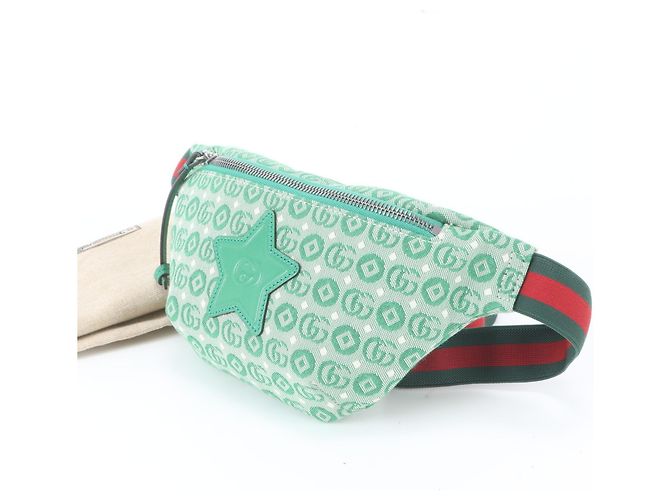 Borsa a tracolla 2-Way per bambini Gucci GG Logo Verde