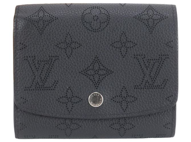 Louis Vuitton RFID Mahina Portefeuille Iris Compact Wallet Black