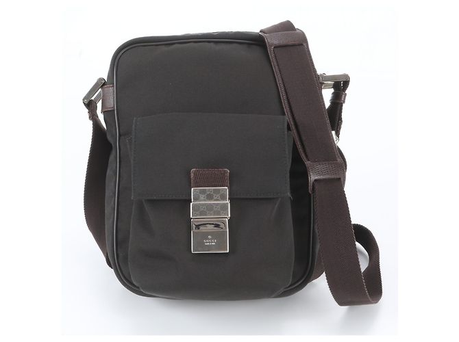 Borsa a tracolla Gucci in pelle marrone