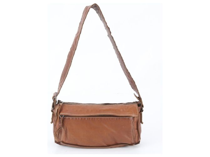 Bolsa de Ombro Miu Miu Archive em couro Marrom