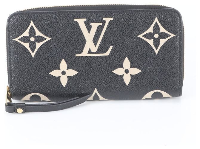 Carteira Zippy Monogram Empreinte com proteção RFID Louis Vuitton Preto