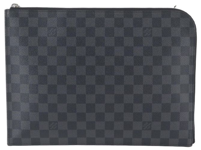 Louis Vuitton Damier Graphite Pochette Jour GM Noir