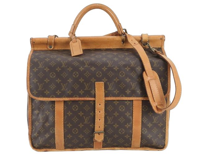 Louis Vuitton Monogram Sac Cléber Boston Bag Marron