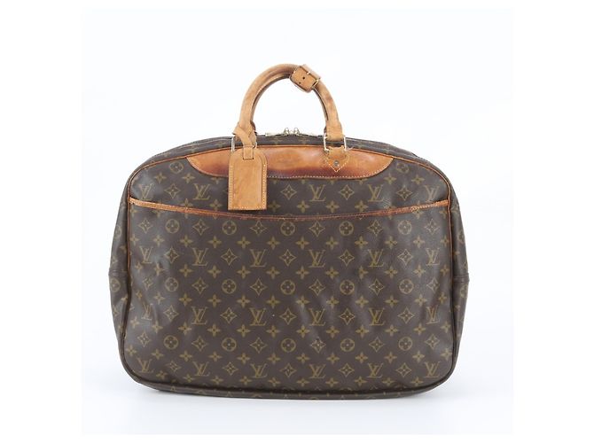 Sac Boston Louis Vuitton Monogram Alizé 24H en cuir Marron