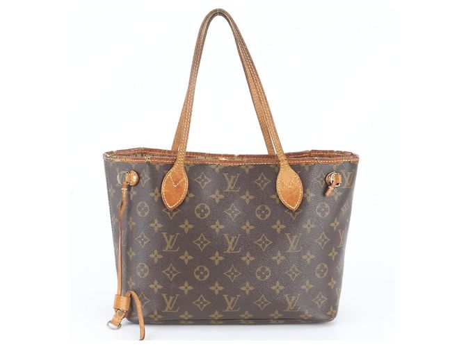 Sac cabas Louis Vuitton Monogram Neverfull PM Marron