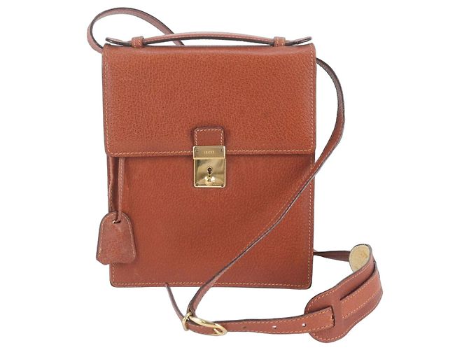 Borsa a tracolla Gucci Old Leather Marrone