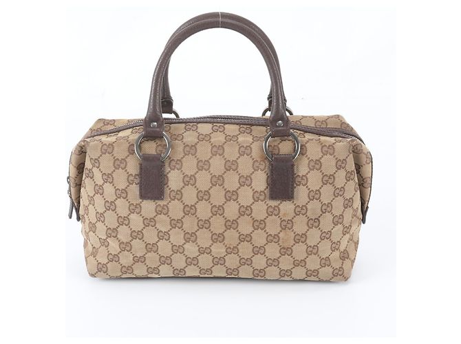 Sac à main Gucci GG Canvas Leather Marron