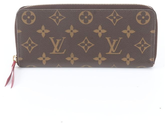 Louis Vuitton RFID-Protected Monogram Portefeuille Clemence Long Wallet Fuschia