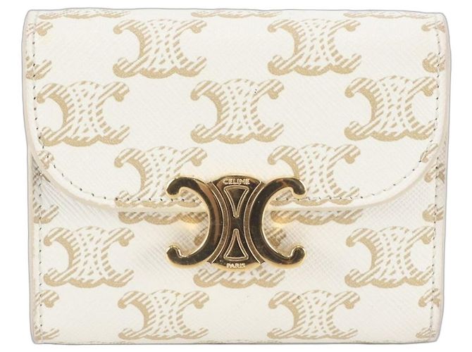 Céline Carteira de Aba Small Triomphe Celine Cru