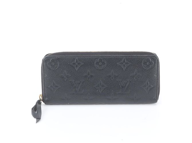 Louis Vuitton Monogram Empreinte Portefeuille Clemence Preto