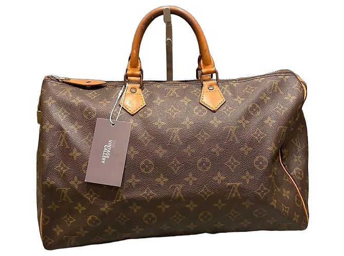Sac à main Louis Vuitton Speedy 40 Monogram Marron Monogramme