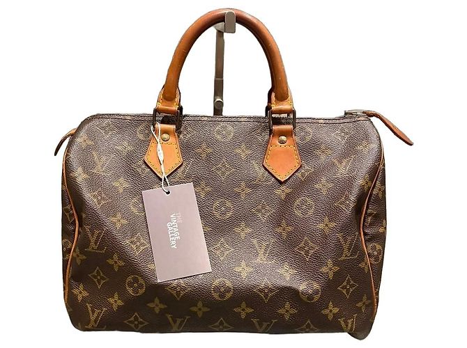 Sac à main Louis Vuitton Speedy 30 Monogram Marron Monogramme