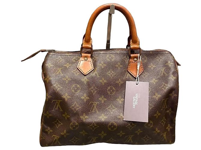 Sac à main Louis Vuitton Speedy 30 Monogram Marron Monogramme