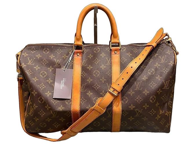 Louis Vuitton Keepall Bandoulière 45 Monogram Marrom Monograma