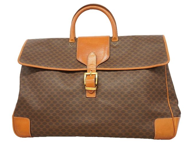 Autre Marque Bolsa Boston Celine em Macadam Brown Marrom