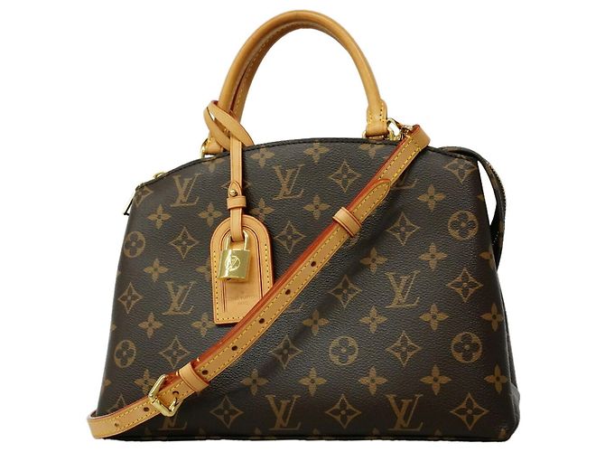 Louis Vuitton Monogram Petit Palais PM Handtasche Braun