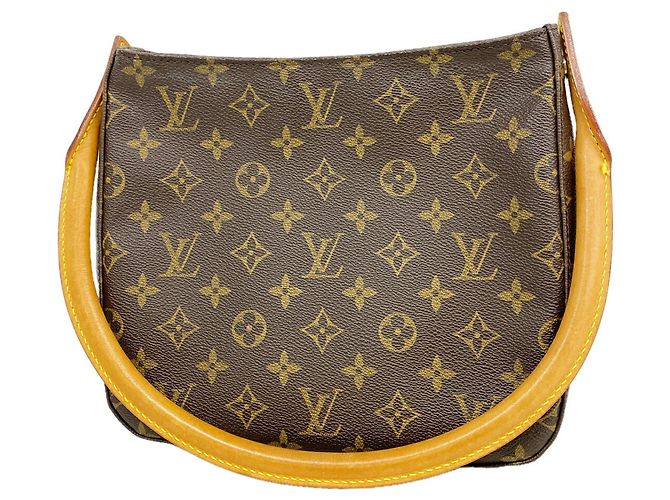 Bolsa de Ombro Louis Vuitton Monogram Looping MM Marrom