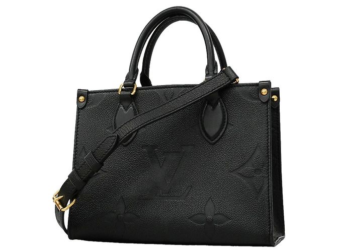 Sac à main Louis Vuitton Monogram Empreinte OnTheGo PM Noir