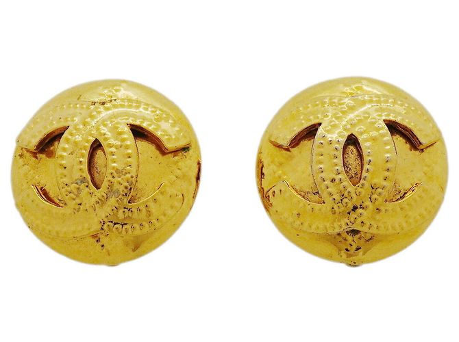 Orecchini a clip Chanel placcati in oro D'oro