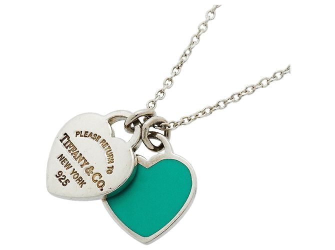 Autre Marque Collana Tiffany & Co. Double Return to Heart in blu