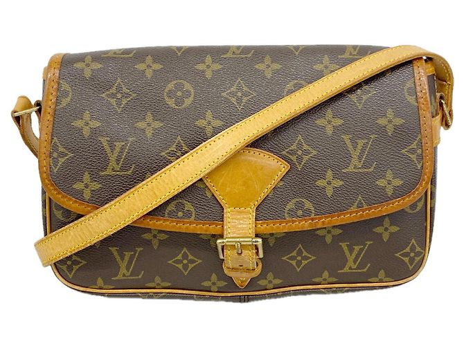 Bolsa de Ombro Louis Vuitton Monogram Sologne Marrom