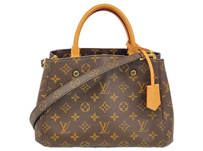 Sac à main Louis Vuitton Monogram Montaigne BB Marron