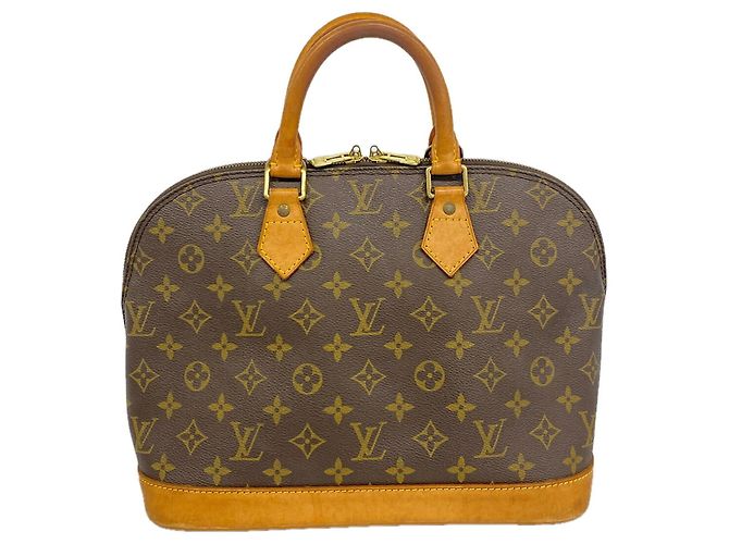 Louis Vuitton Alma Monogram Handtasche Braun