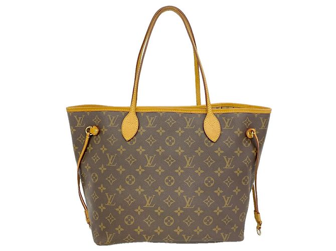 Borsa Tote Louis Vuitton Monogram Neverfull MM Marrone