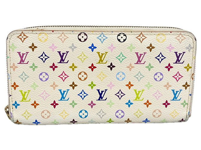 Louis Vuitton Monogram Multicolor Zippy Wallet Weiß