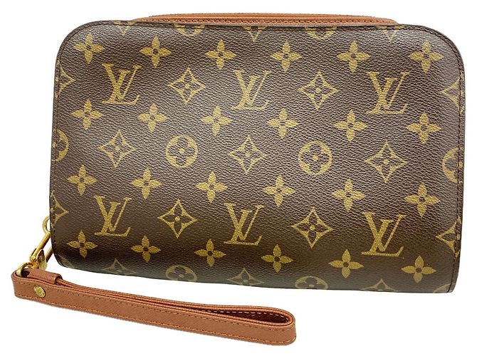 Borsa a pochette Louis Vuitton Monogram Orsay Marrone