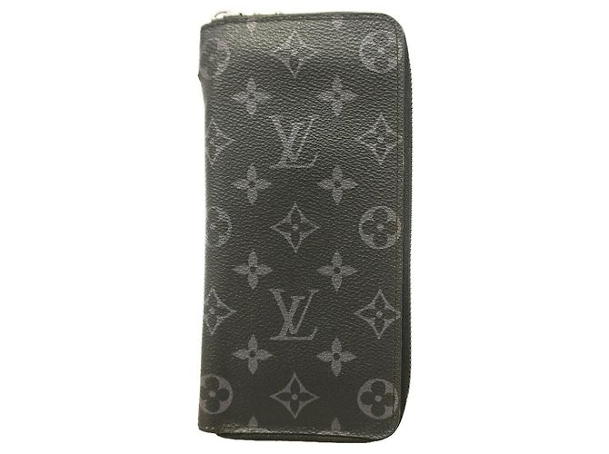 Carteira Zippy Louis Vuitton Monogram Eclipse Preto