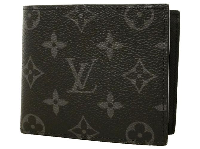Louis Vuitton Monogram Eclipse Portefeuille Marco NM Wallet Nero