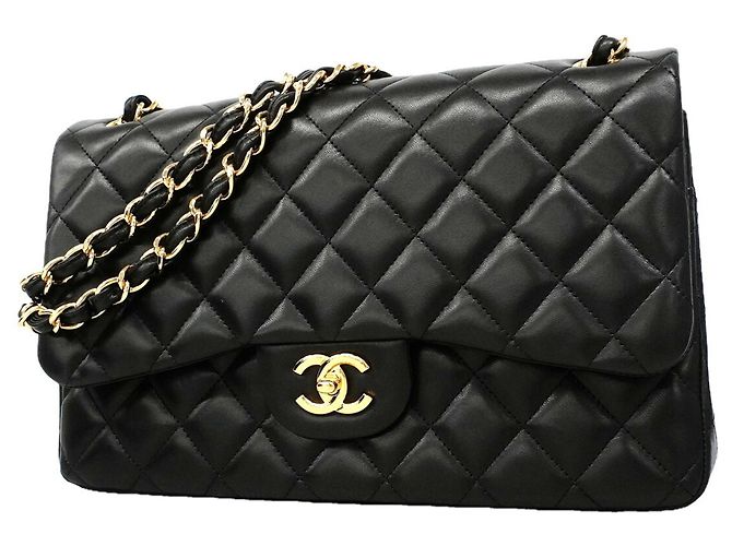 Chanel Black Lambskin Shoulder Bag
