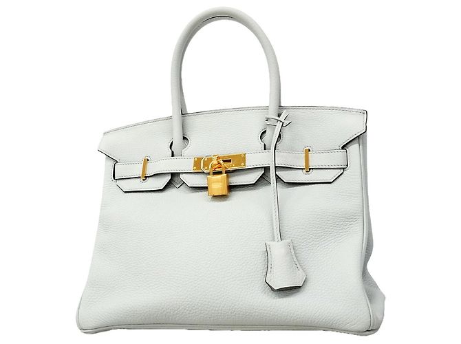 Hermès Bolsa Hermes Birkin 30 em Pale Blue Azul