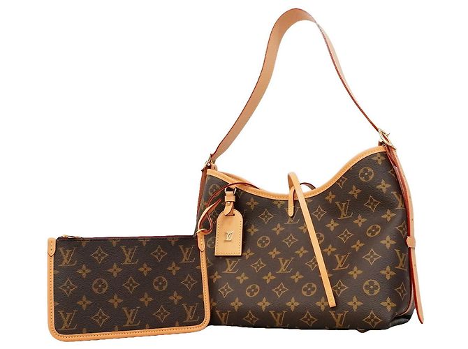 Bolsa de Ombro Louis Vuitton Monogram Carryall NMPM Marrom